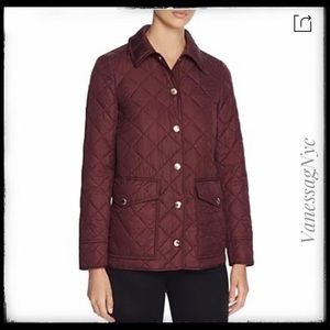 J. Crew Quilted Jacket Burgundy Sz Small